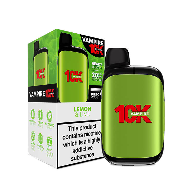Vampire 10K Prefilled Pod Vape Kit 10,000 puffs, 950mAh | Vapestore UK Vampire 10K Prefilled Pod Vape Kit 10,000 puffs, 950mAh | Vapestore UK