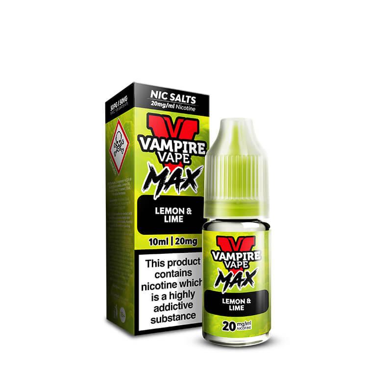 VV MAX Lemon Lime 10ml Nic Salts E-Liquid by Vampire Vape