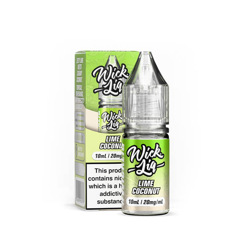 Wick Liq Bar Juice Lime Coconut 10ml Nic Salts E-Liquid