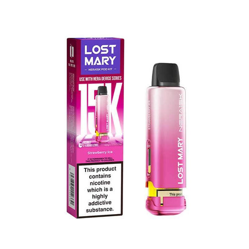 Lost Mary Nera15K Strawberry Ice Prefilled Vape Pods