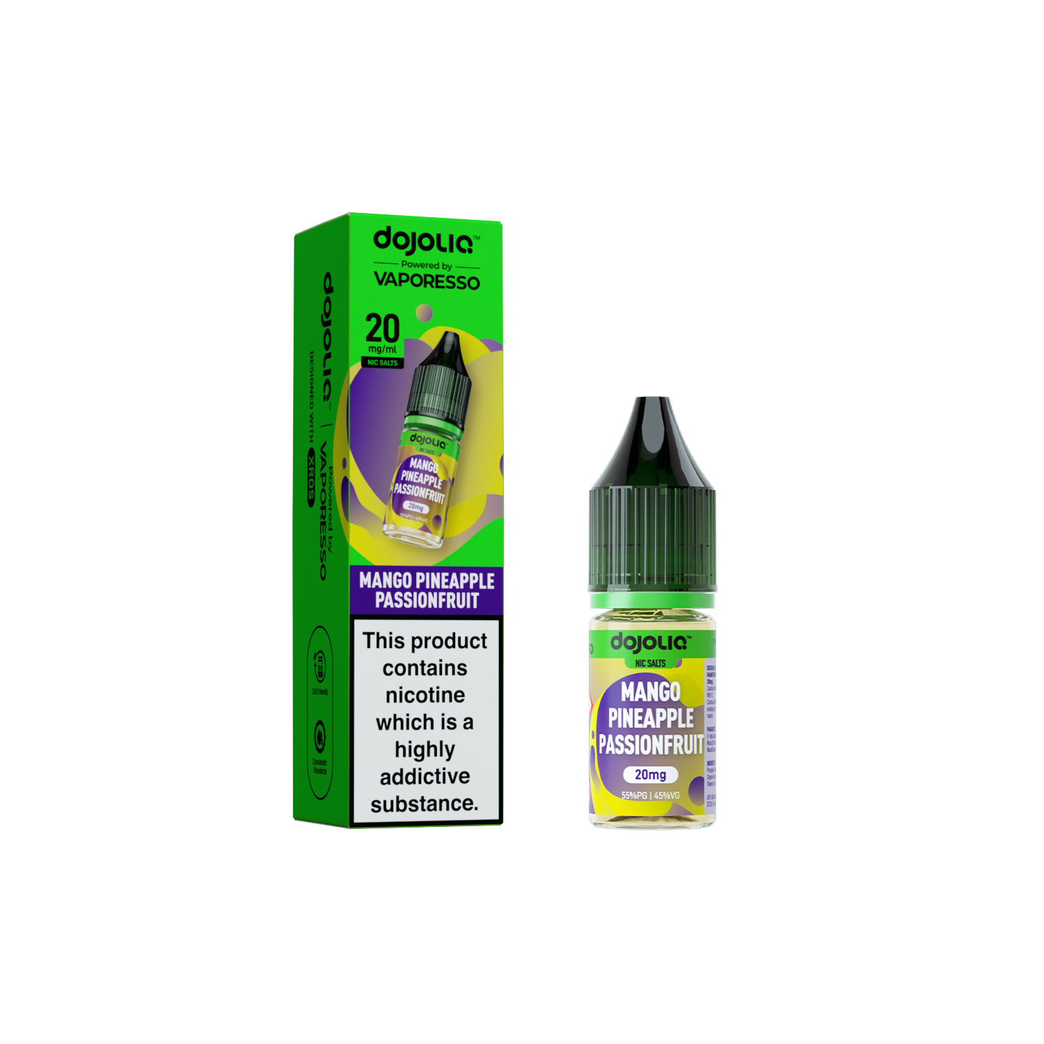 DojoLiq Mango Pineapple Passionfruit 10ml Nic Salt E-Liquid by Vaporesso