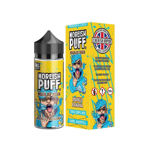 Moreish Puff Manju Man Mango Banana 100ml Shortfill E-Liquid