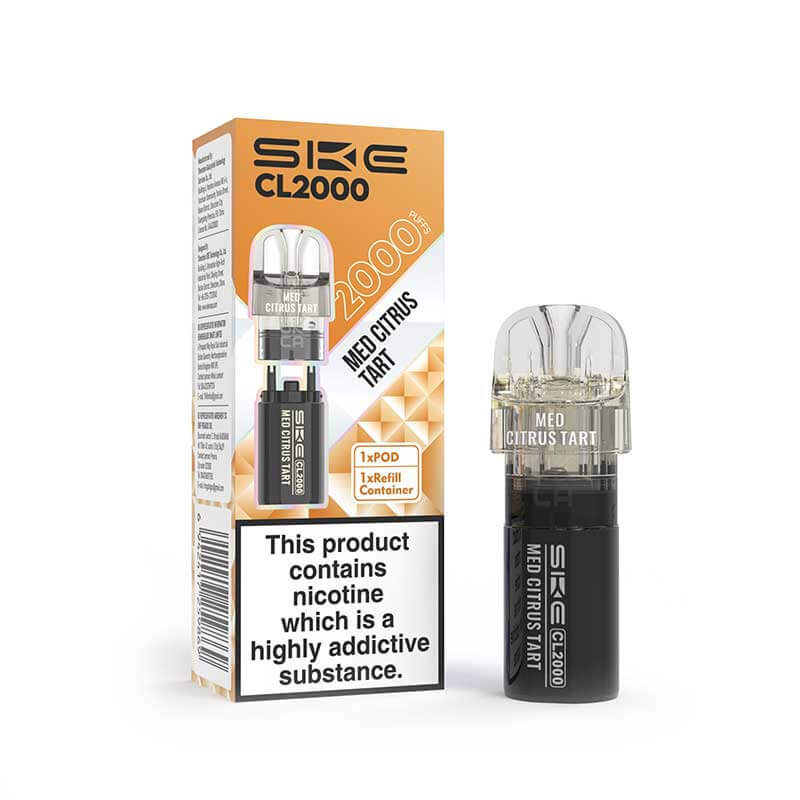SKE CL2000 Mad Citrus Tart Prefilled Pod + Refill - 20mg