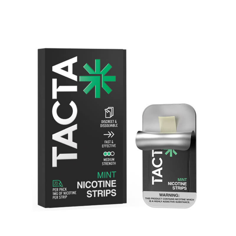TACTA Mint Nicotine Strips 1mg - 20pk