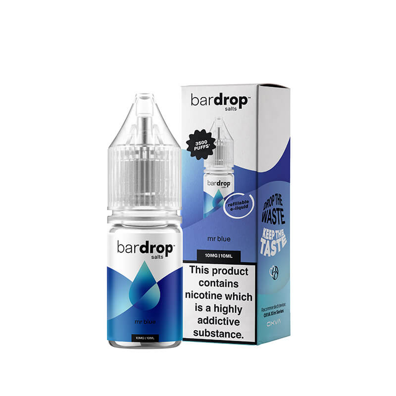 Bar Drop Mr Blue 10ml Nic Salts E-Liquid