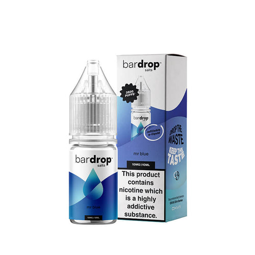 Bar Drop Mr Blue 10ml Nic Salts E-Liquid