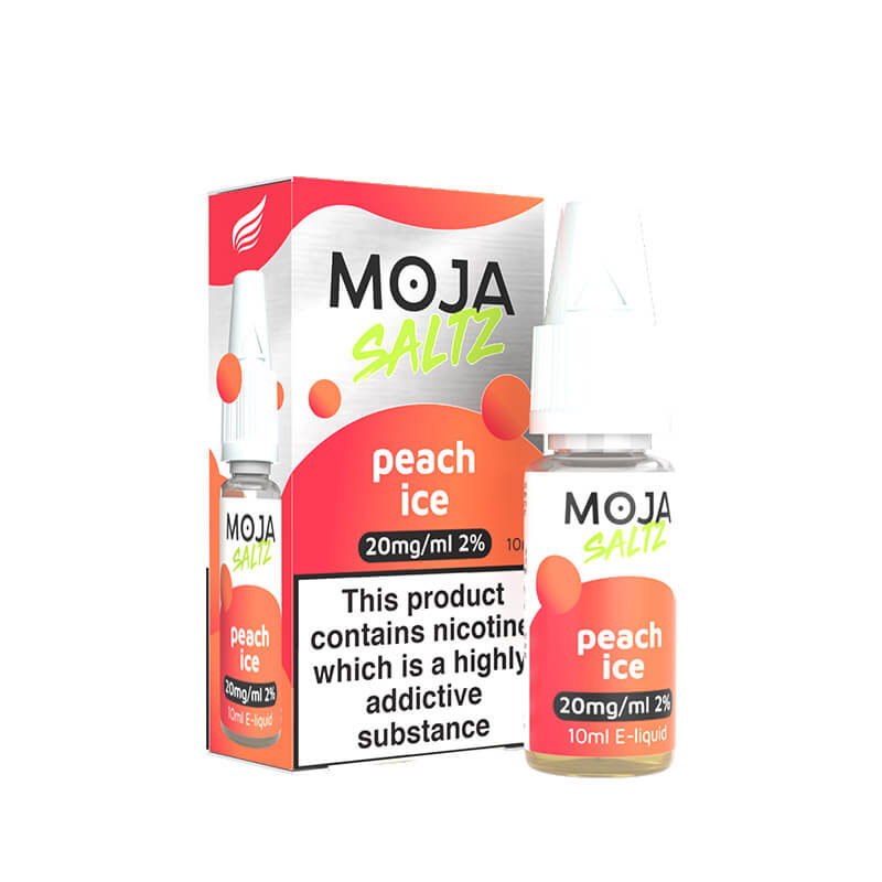 MOJA Saltz Peach Ice 10ml Nic Salts E-Liquid