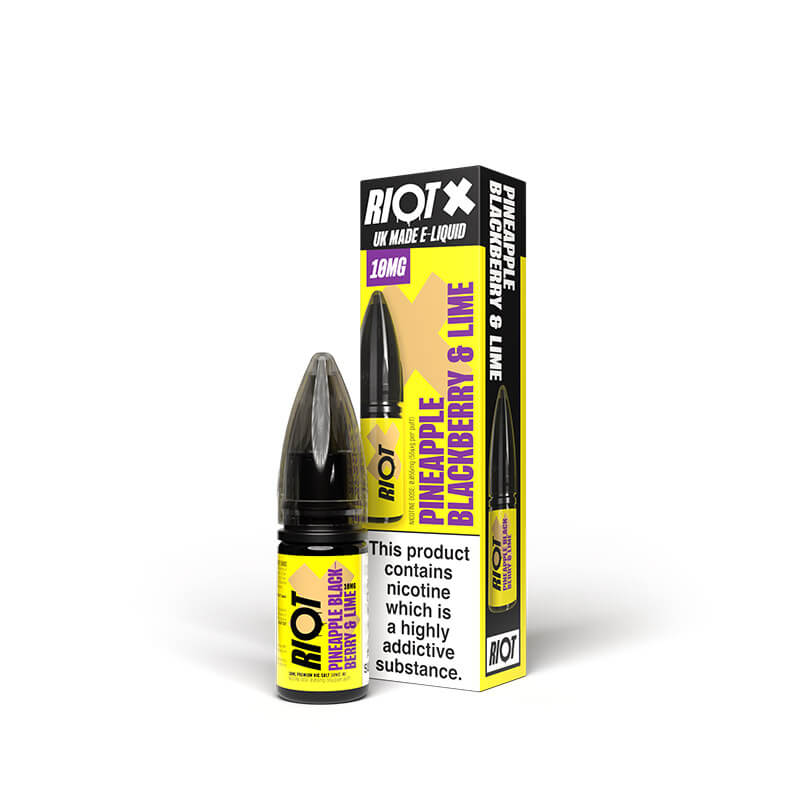 Riot X Nic Salts Pineapple Blackberry Lime 10ml E-Liquid
