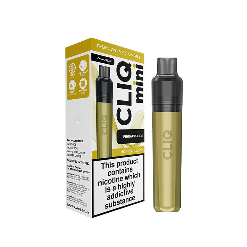 Avomi CLIQ Mini Prefilled Pod Kit - 6ml Capacity - 20mg | Vapestore UK Avomi CLIQ Mini Prefilled Pod Kit - 6ml Capacity - 20mg | Vapestore UK