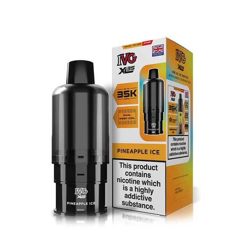 IVG XL35 Pineapple Ice Prefilled Vape Pod + Refill