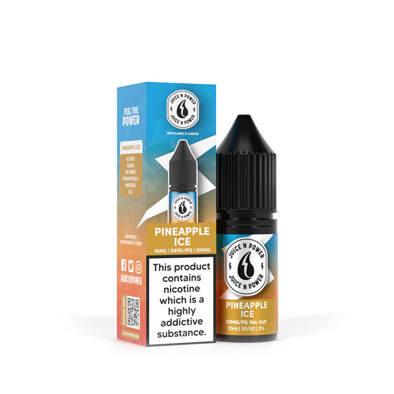 Juice N Power Bar Salts 6000+ Pineapple Ice 10ml E-Liquid