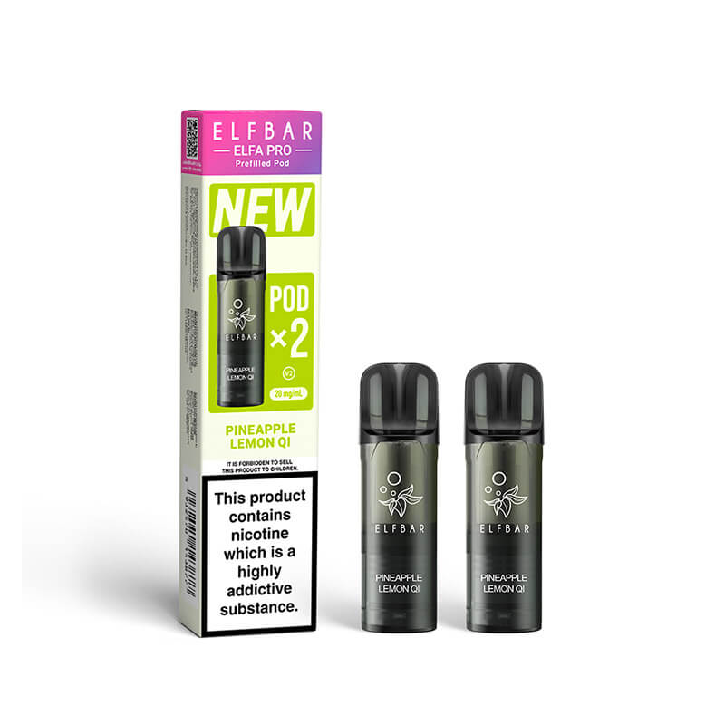 Elf Bar Elfa Pro Pineapple Lemon QI Prefilled Pod 20mg - 2 Pack