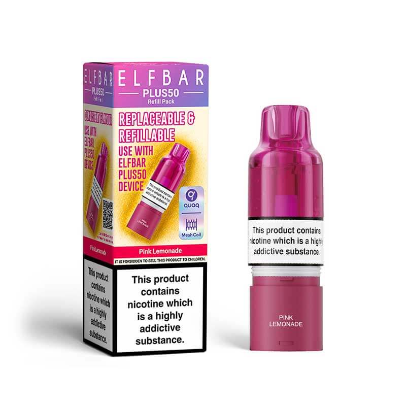 ELFBAR Plus50 Pink Lemonade Prefilled Pod + Refill