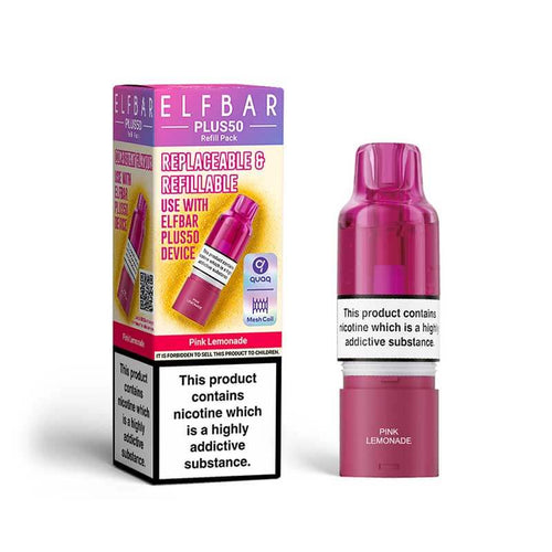 ELFBAR Plus50 Pink Lemonade Prefilled Pod + Refill