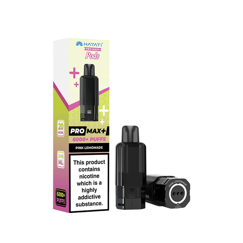Hayati Pro Max Plus Pink Lemonade Prefilled Pod + Refill