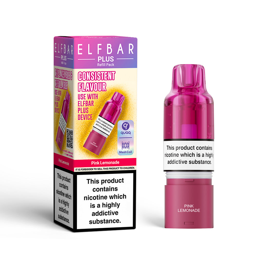 ELFBAR Plus Pink Lemonade Prefilled Pod + Refill
