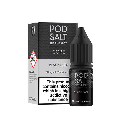 Pod Salt Core Blackjack 10ml Nic Salt E-Liquid