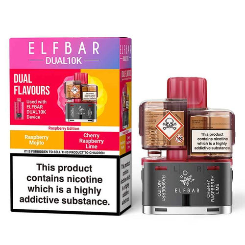 ELFBAR Dual 10K Raspberry Edition Prefilled Pod + Refill