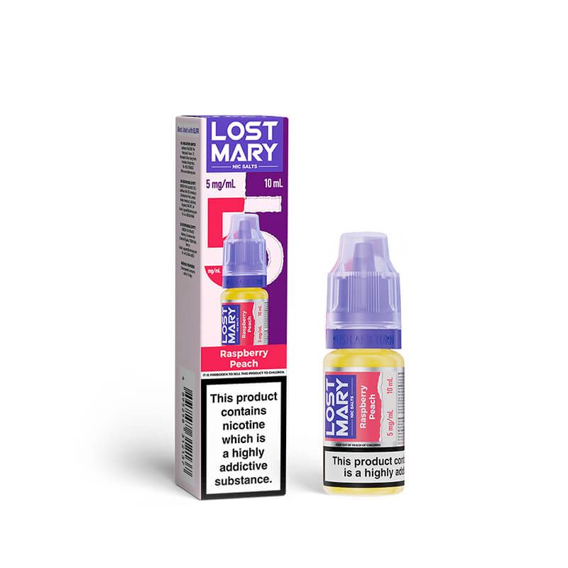 Lost Mary Raspberry Peach 10ml Nic Salts E-Liquid