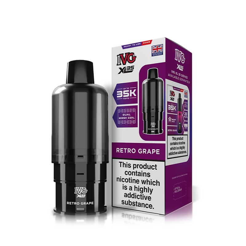 IVG XL35 Retro Grape Prefilled Vape Pod + Refill