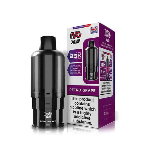 IVG XL35 Retro Grape Prefilled Vape Pod + Refill