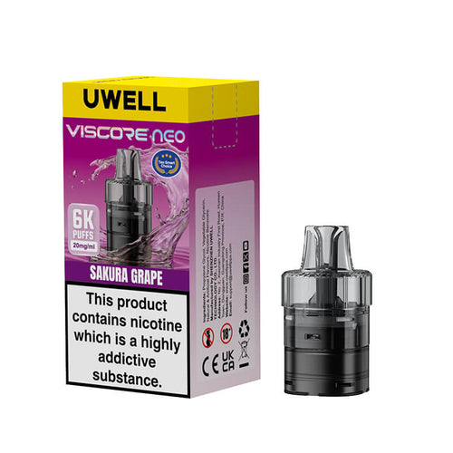 Uwell Viscore Neo 6K Prefilled Pod & Refill Sakura Grape