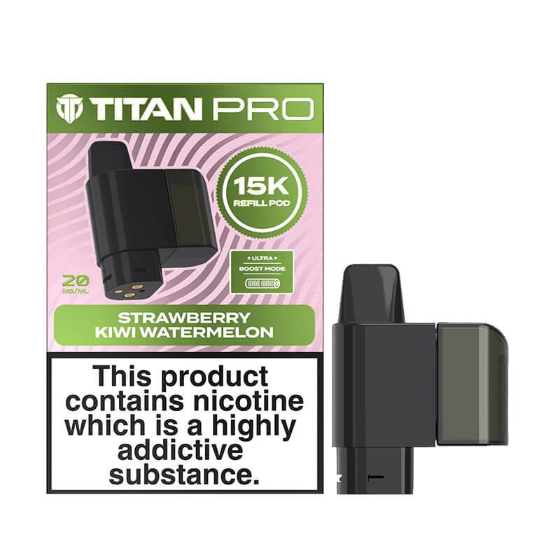 Titan Pro 15K Strawberry Kiwi Watermelon Prefilled Pod + Refills