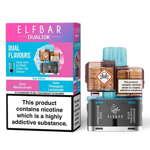 ELFBAR Dual 10K Sour Edition Prefilled Pod + Refill