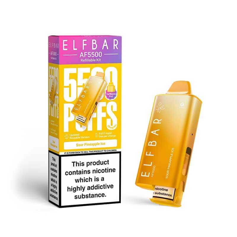 Sour Pineapple Ice  Elf Bar AF5500 Prefilled kit
