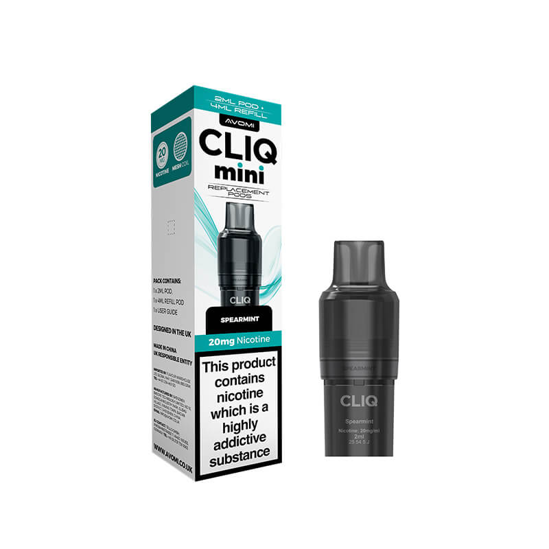 Avomi CLIQ Mini Prefilled Vape Pod + Refill - Spearmint
