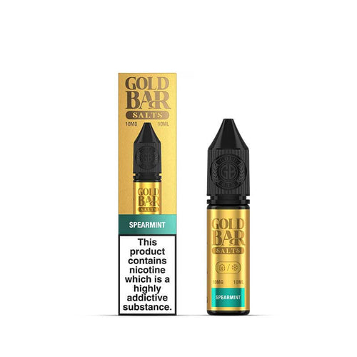 Gold Bar Salts Spearmint Nic Salt E-Liquid 10ml