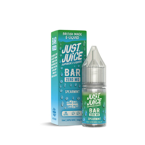 Just Juice Bar Range Spearmint 10ml Nic Salt E-Liquid