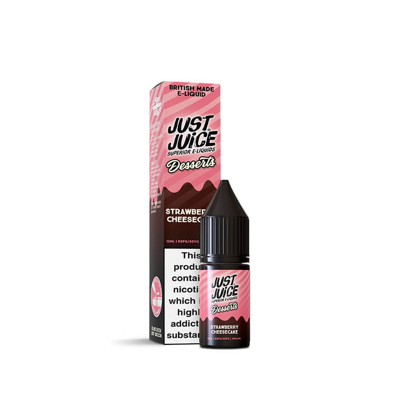 Just Juice Desserts Strawberry Cheesecake 10ml Nic Salt E-Liquid