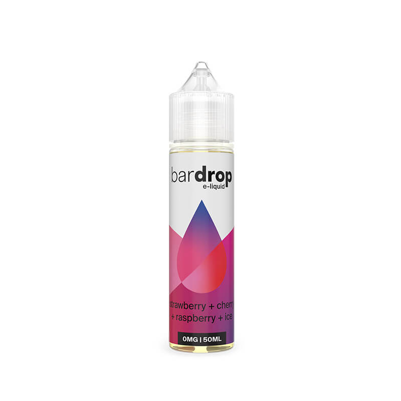 Bar Drop Strawberry Cherry Raspberry Ice 50ml Shortfill E-Liquid
