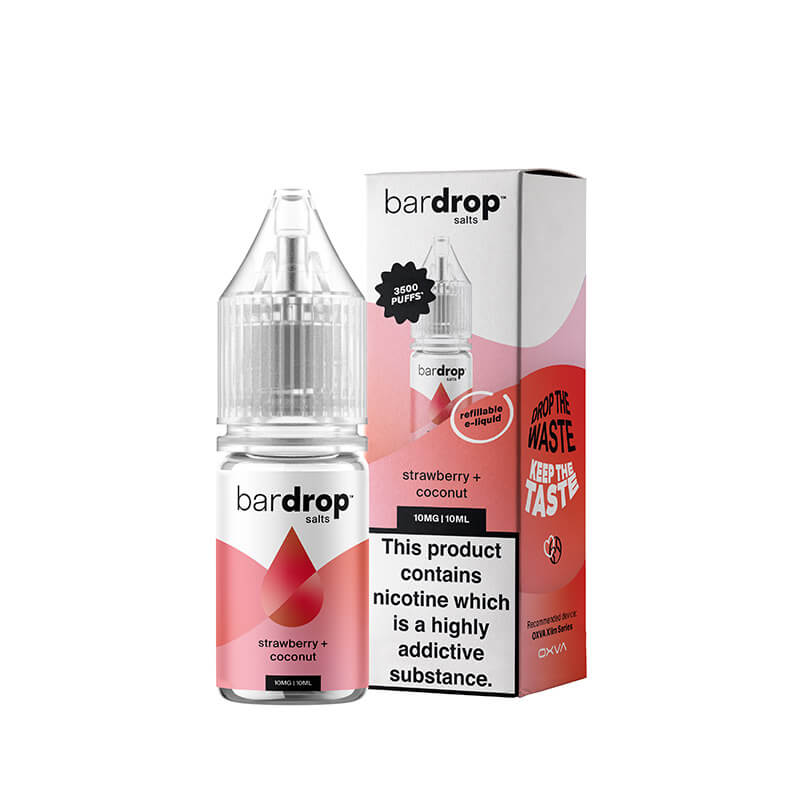 Bar Drop Strawberry Coconut 10ml Nic Salts E-Liquid