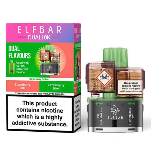 ELFBAR Dual 10K Strawberry Edition Prefilled Pod + Refill