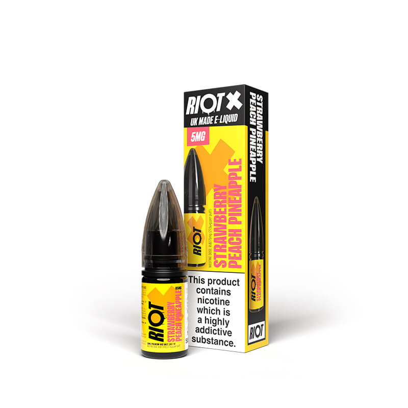 Riot X Nic Salts Strawberry Peach Pineapple 10ml E-Liquid