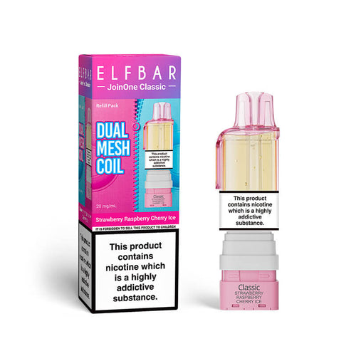 ELFBAR JoinOne Strawberry Raspberry Ice Prefilled Pod + Refill
