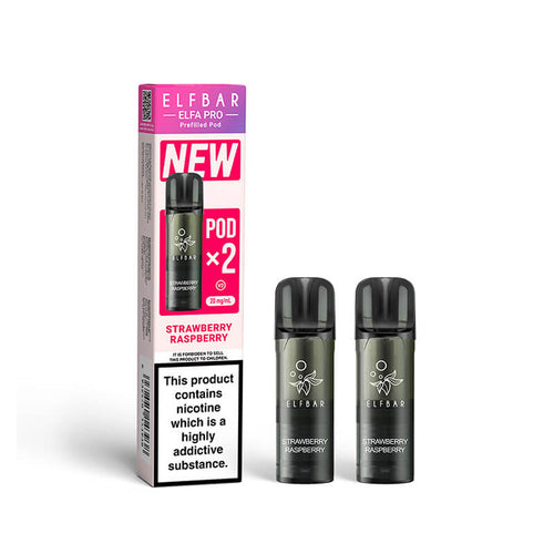 Elf Bar Elfa Pro Strawberry Raspberry Prefilled Pod 20mg - 2 Pack