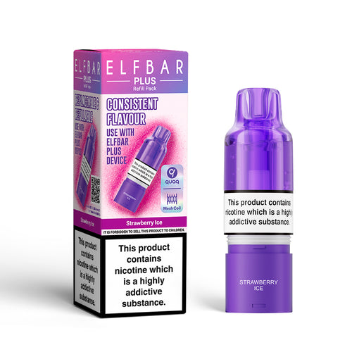 ELFBAR Plus Strawberry Ice Prefilled Pod + Refill