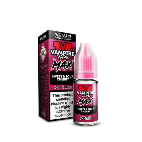 VV MAX Sweet Sour Cherry 10ml Nic Salts E-Liquid by Vampire Vape