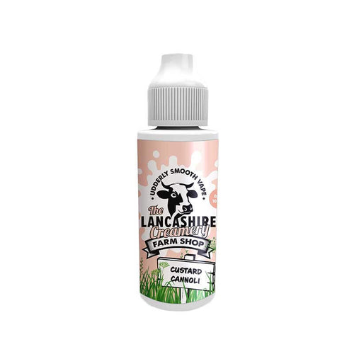 The Lancashire Farm Shop Creamery Custard Cannoli 100ml Shortfill