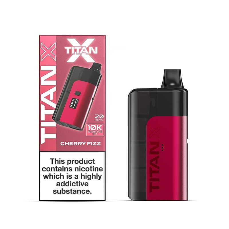 prefilled pod vape kits Titan X Prefilled Pod Kit – Up to 10,000 Puffs, 20mg Nic Salt