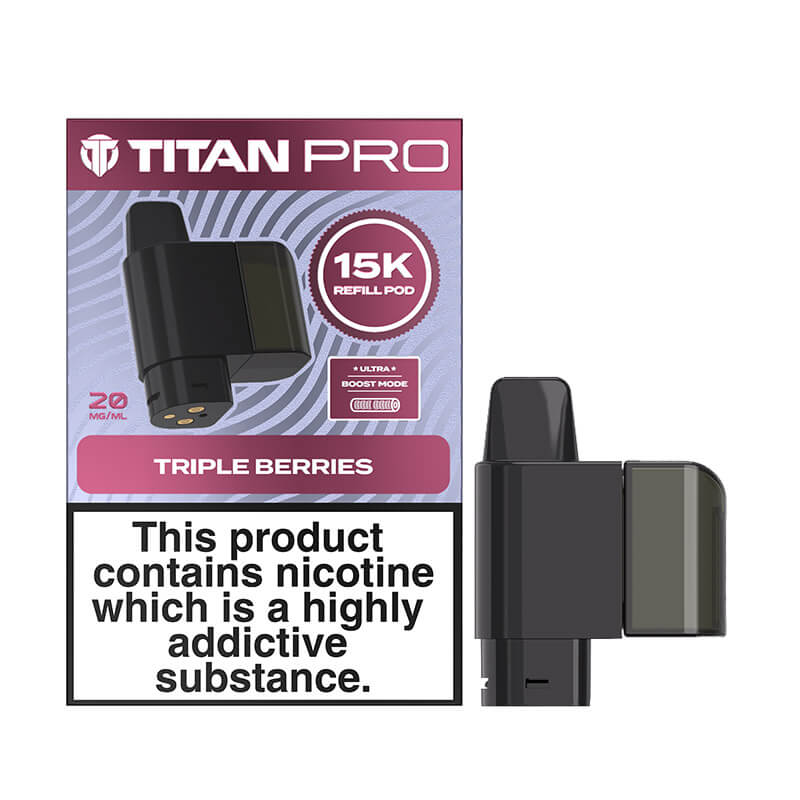 Titan Pro 15K Triple Berries Prefilled Pod + Refills