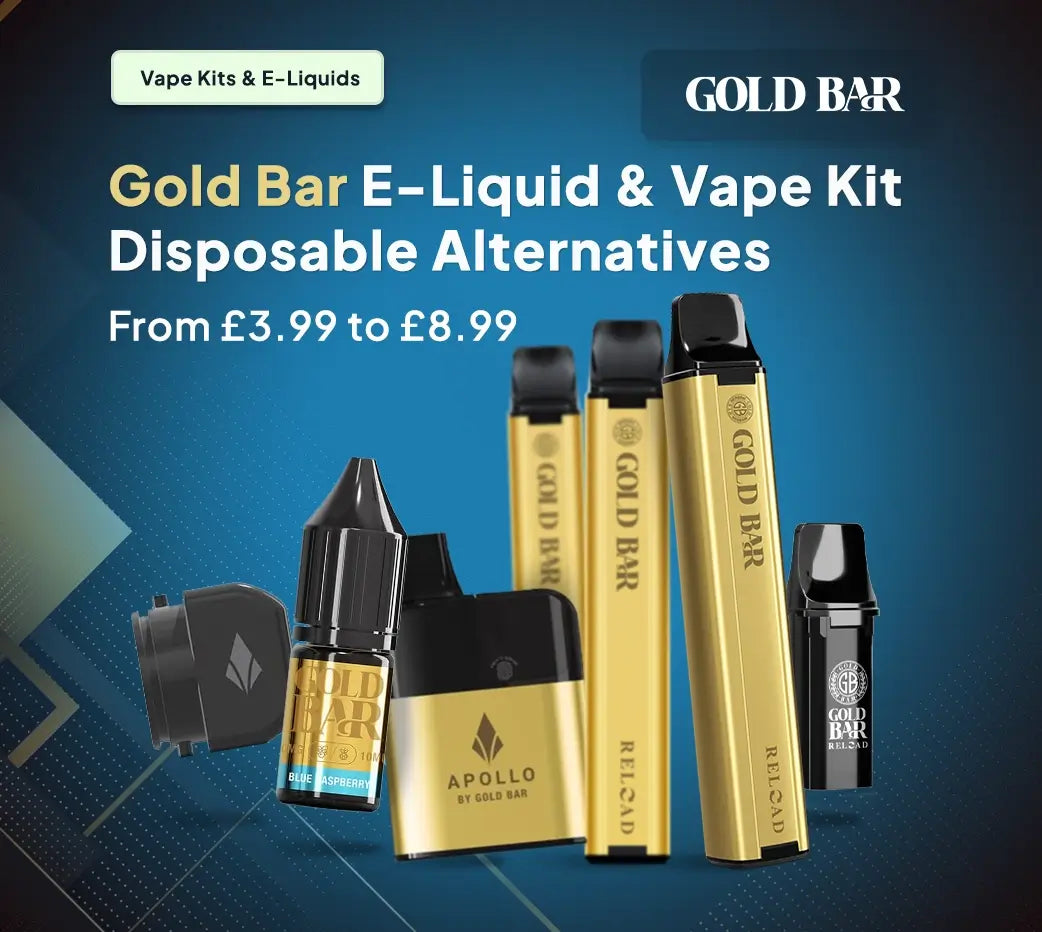 Gold Bar Vape | E-Liquids and Prefilled Pod Kits | Vapestore Gold Bar Vape | E-Liquids and Prefilled Pod Kits | Vapestore