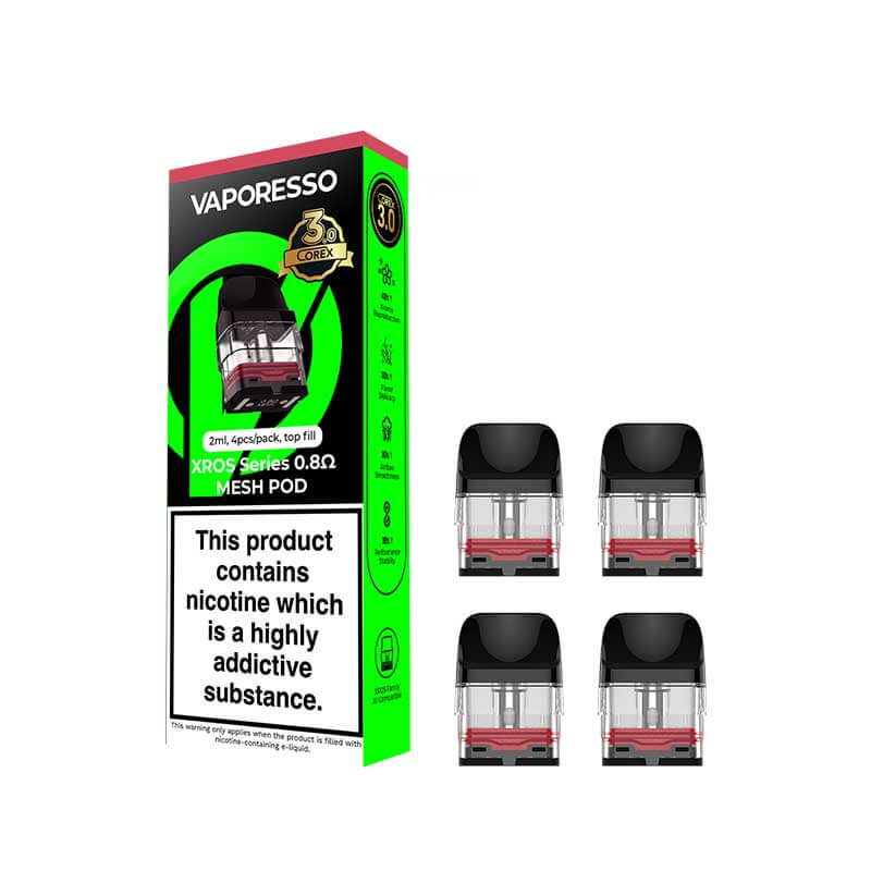 Vaporesso XROS COREX 3.0 Pods 2ml (4 Pack) | Vapestore UK Vaporesso XROS COREX 3.0 Pods 2ml (4 Pack) | Vapestore UK