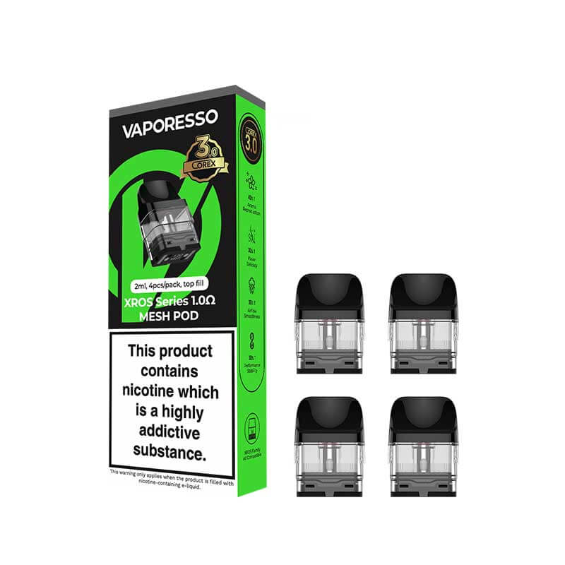 Vaporesso XROS COREX 3.0 Pods 2ml (4 Pack) | Vapestore UK Vaporesso XROS COREX 3.0 Pods 2ml (4 Pack) | Vapestore UK