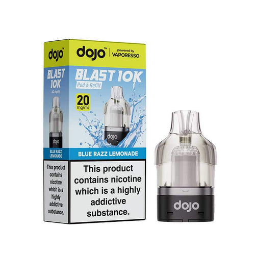 Vaporesso DOJO Blast 10K Blue Razz Lemonade Prefilled Pod & Refill