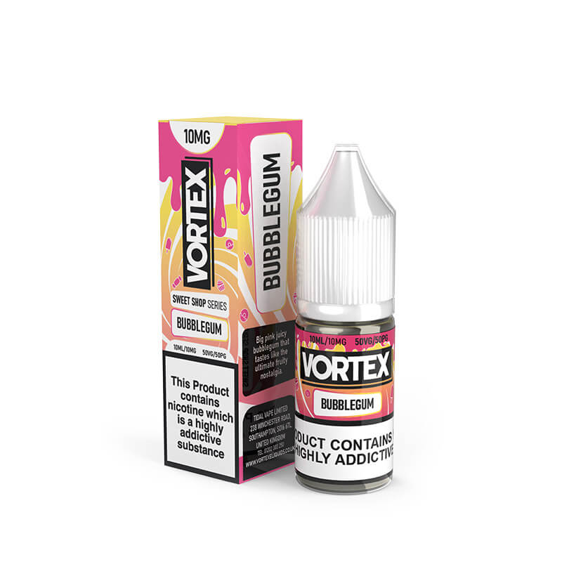 Vortex Bubblegum 10ml Nic Salt E-Liquid