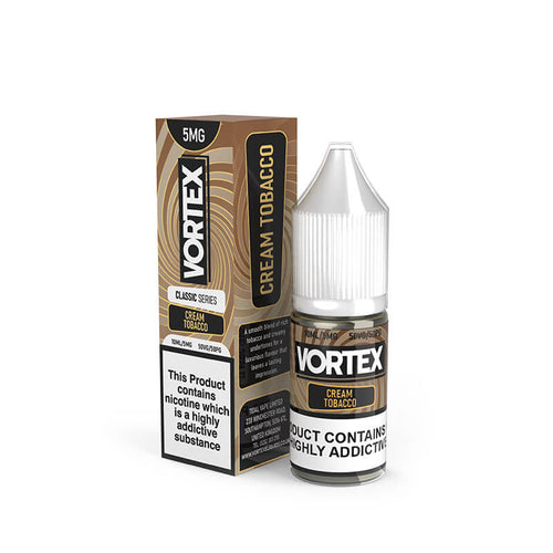 Vortex Cream Tobacco 10ml Nic Salt E-Liquid